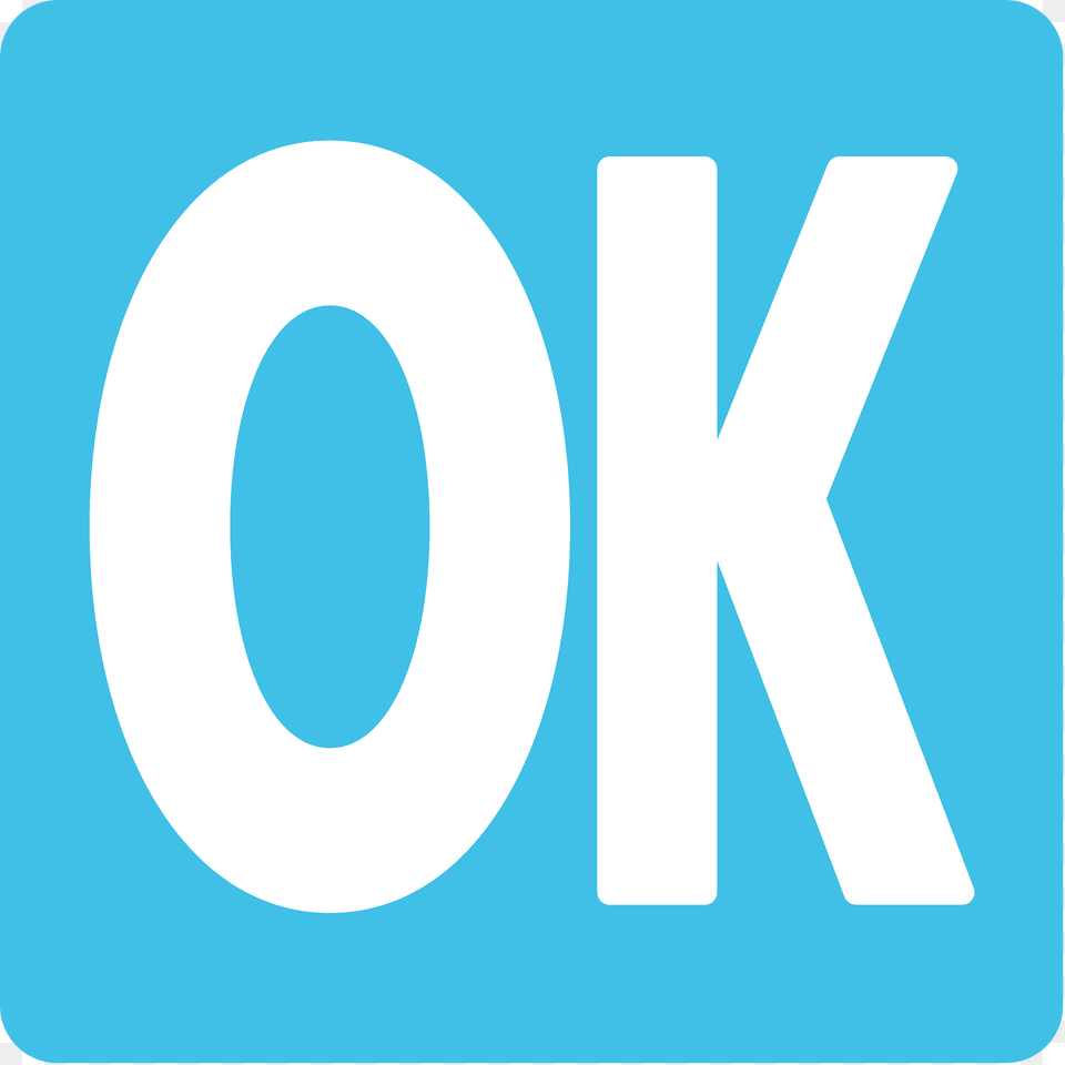 Ok Button Emoji Clipart, Logo, Text Free Transparent Png