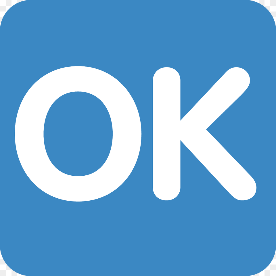 Ok Button Emoji Clipart, Sign, Symbol, Text, Road Sign Png