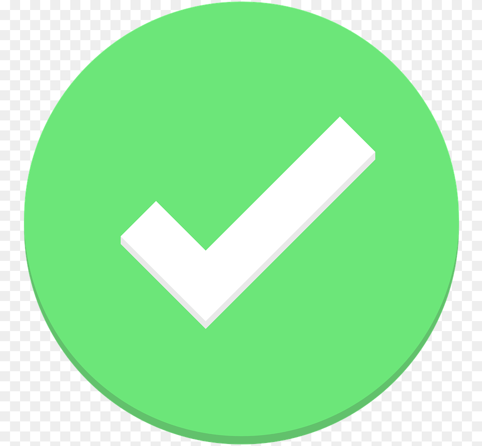 Ok Check Todo Transparent Background Green Check Mark, Disk Png Image