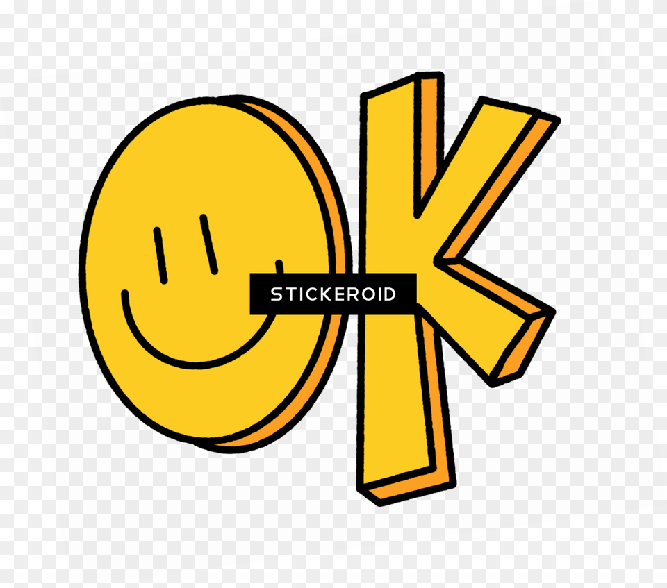 Ok Circle, Logo, Gold, Cross, Symbol Free Png Download