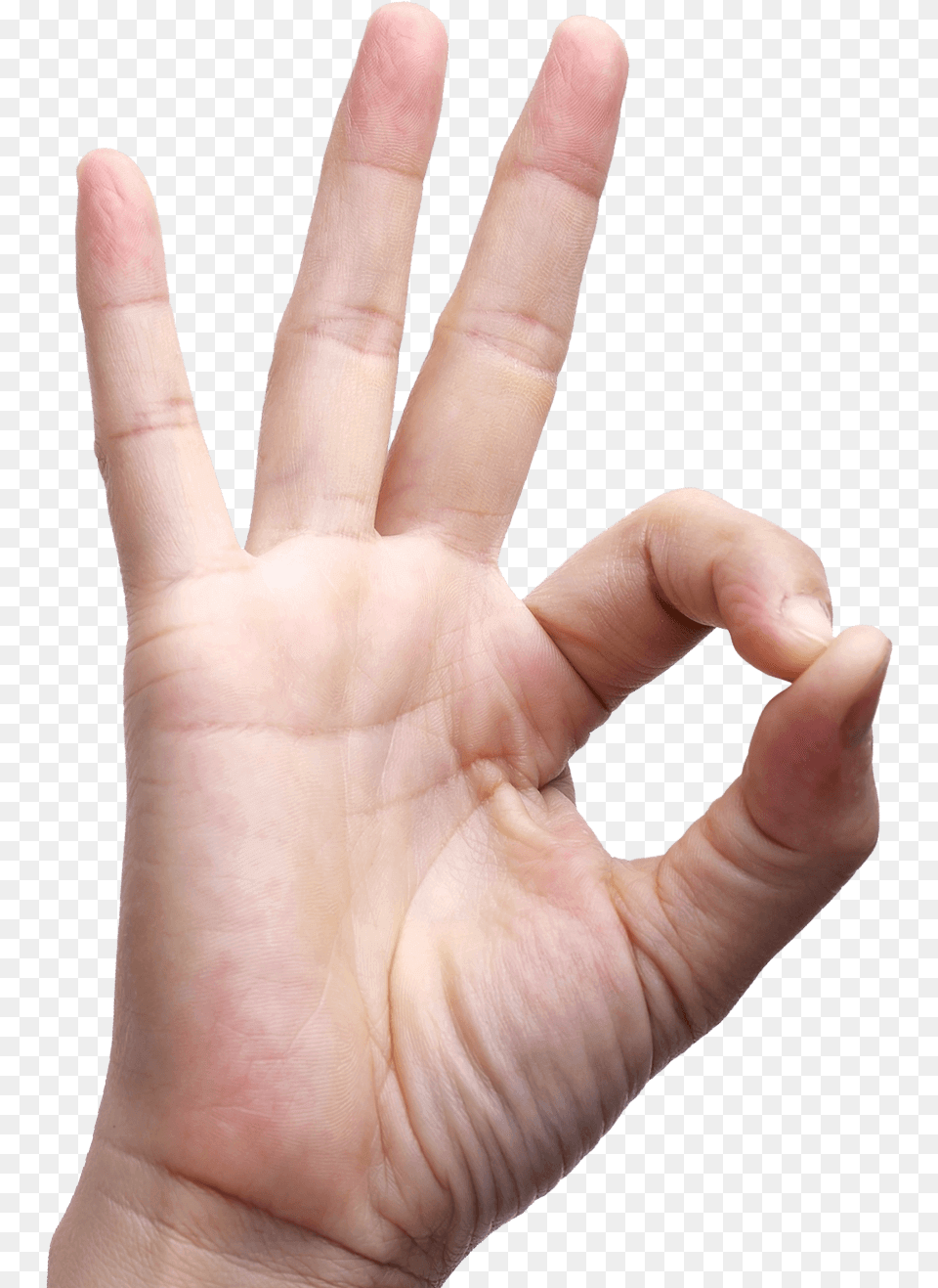 Ok Finger Hand Sign Language Hand Ok Sign, Body Part, Person, Baby Free Png