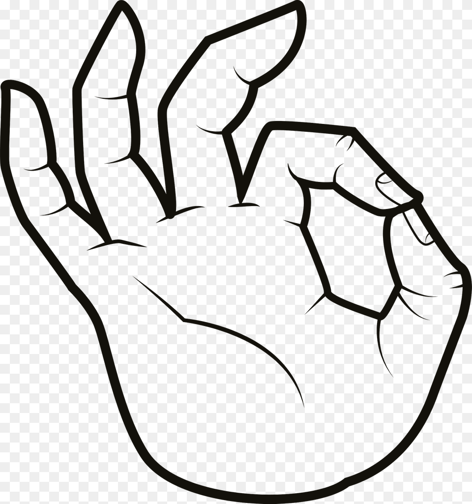 Ok Gesture Clipart, Body Part, Hand, Person, Electronics Free Png Download