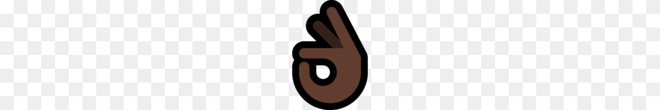 Ok Hand Dark Skin Tone Emoji On Microsoft Windows, Electronics, Hardware, Hook, Text Png Image