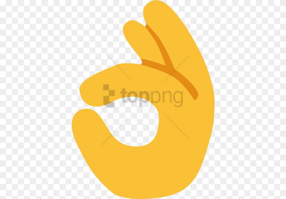 Ok Hand Emoji Image With Transparent Background Ok Hand Emoji, Clothing, Glove, Food, Fruit Free Png