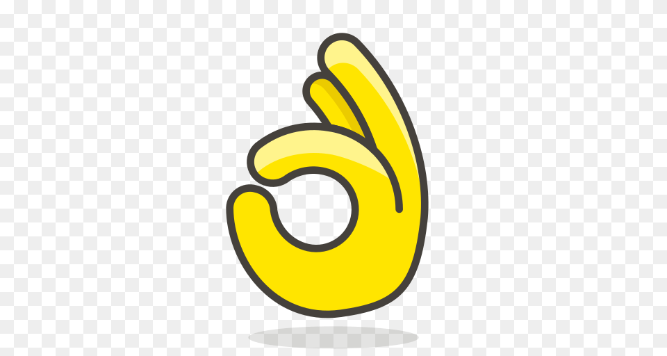 Ok Hand Icon Of Vector Emoji, Text, Symbol, Number Free Png