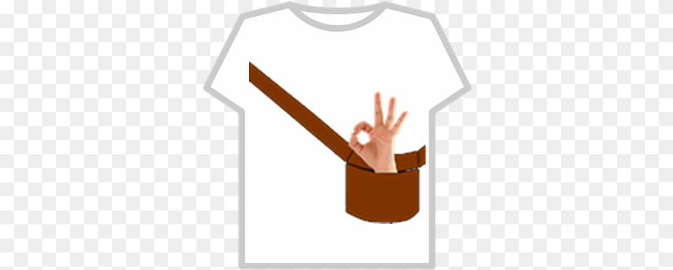 Ok Hand In A Pocket Roblox Bongo Cat In A Bag Roblox, Clothing, T-shirt, Tin, Can Free Png Download