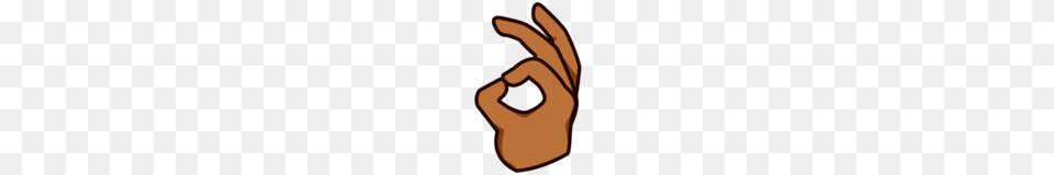 Ok Hand Medium Dark Skin Tone Emoji On Emojidex, Body Part, Finger, Person, Disk Free Png Download
