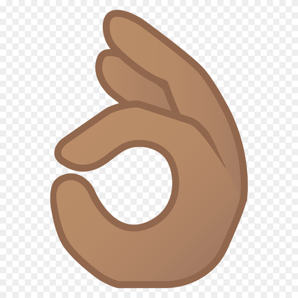 Ok Hand Medium Skin Tone Icon Noto Emoji People Bodyparts, Body Part, Ear, Food, Nut Free Transparent Png