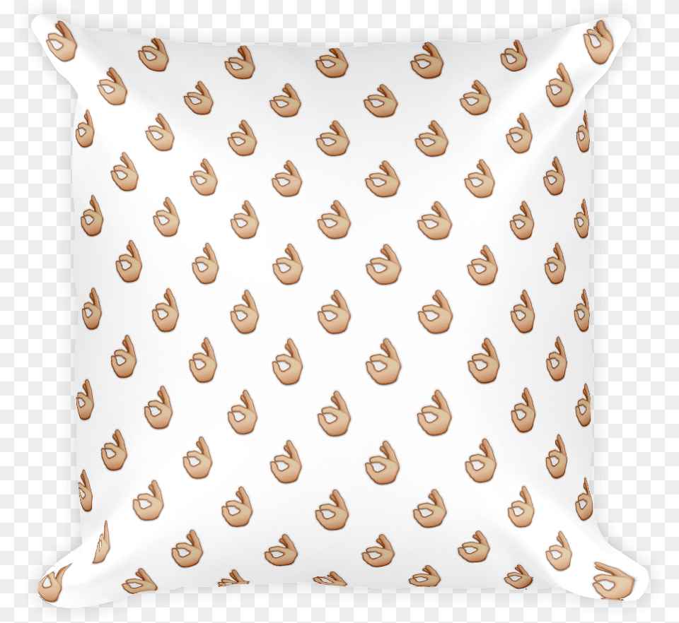 Ok Hand Sign Just Emoji Throw Pillow, Cushion, Home Decor, Diaper Free Png Download