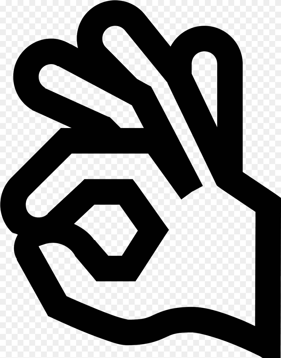 Ok Hand Vector Its Ok, Gray Free Png