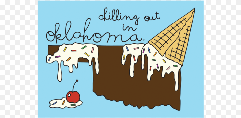 Ok Ice Cream Postcard, Dessert, Food, Ice Cream, Clothing Png Image