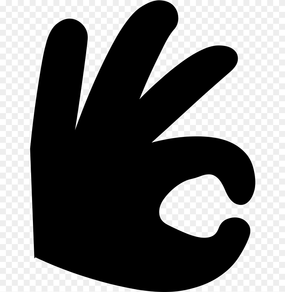 Ok Sign, Clothing, Glove, Stencil, Silhouette Free Png