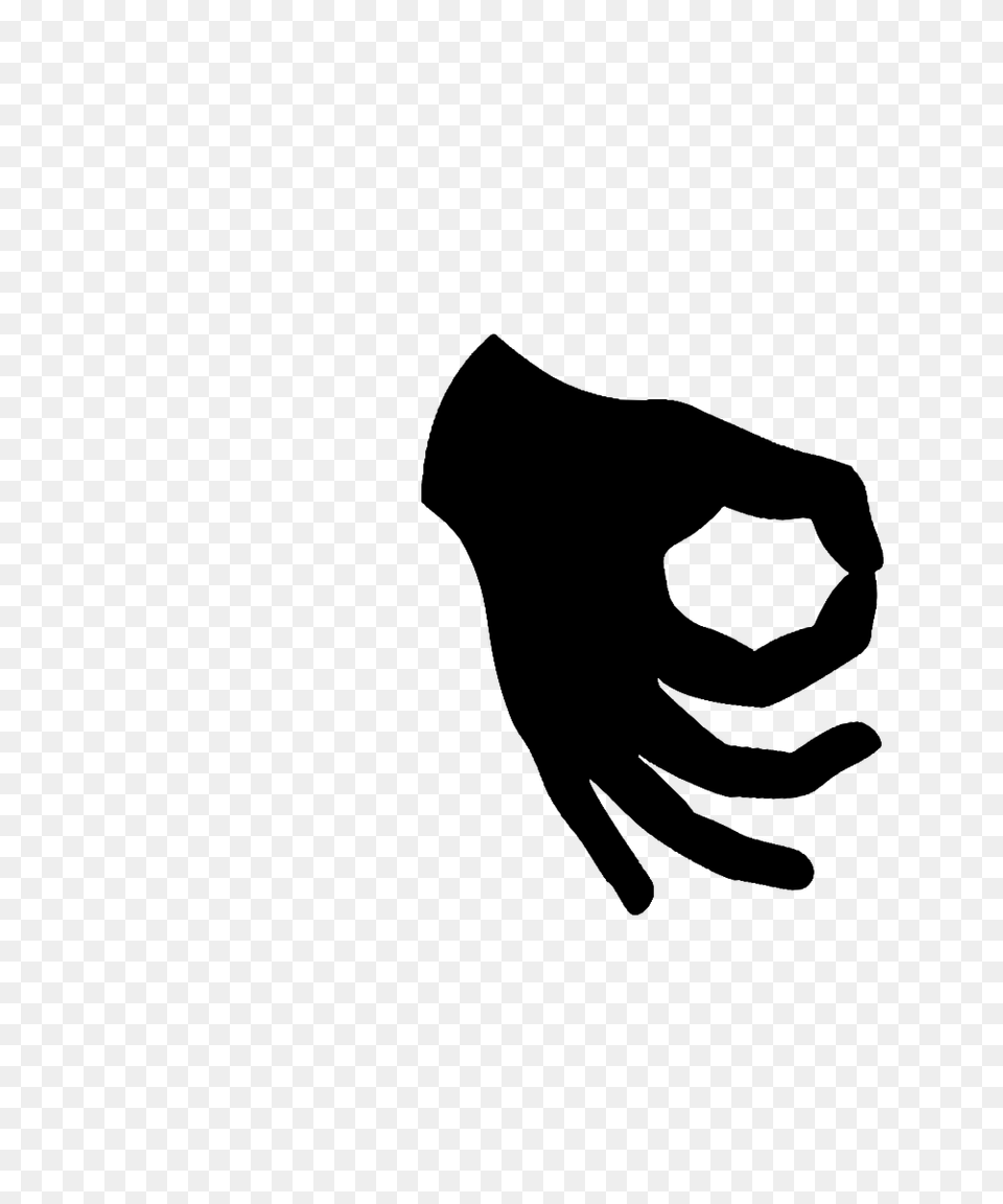 Ok Sign Language Symbol Thumb, Gray Png Image
