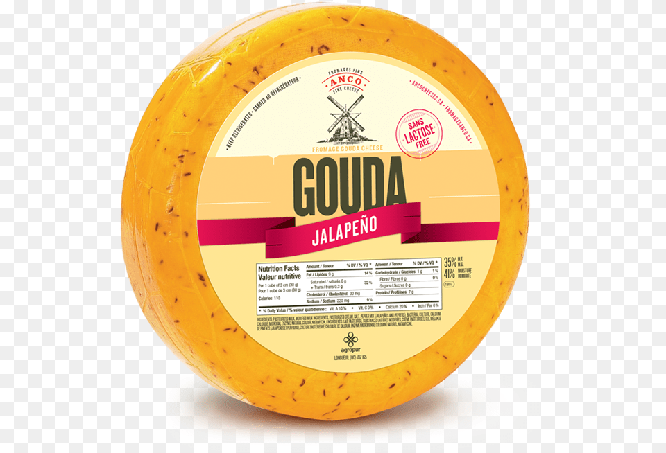 Oka Gouda Gouda Fum Noir, Food, Cheese Png Image
