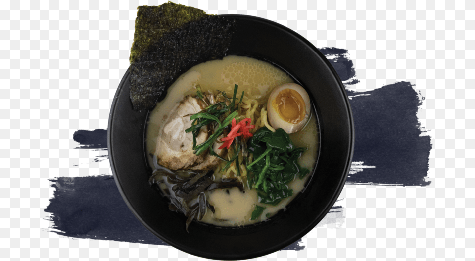 Okami Ramen Bowl, Dish, Food, Food Presentation, Meal Png Image