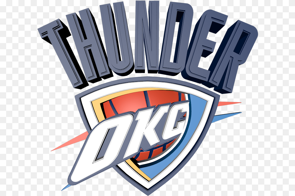 Okc Thunder Images Clipart Oklahoma City Thunder, Logo, Emblem, Symbol Free Transparent Png