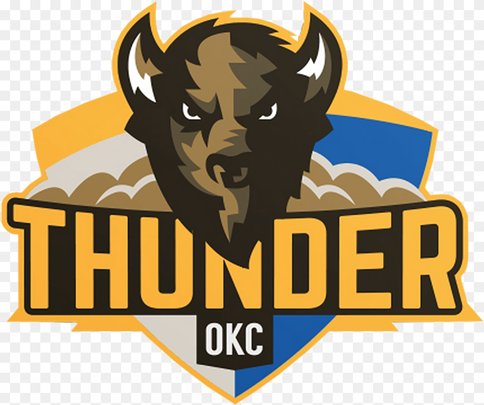 Okc Thunder Logo Okc Thunder New Logo, Face, Head, Person, Animal Png