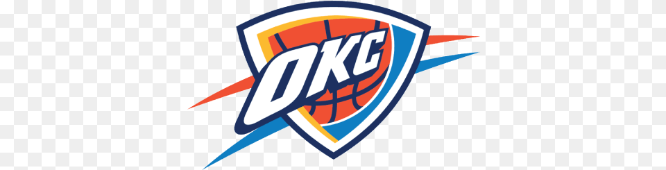 Oklahoma City Thunder Logo, Emblem, Symbol, Badge Free Png Download