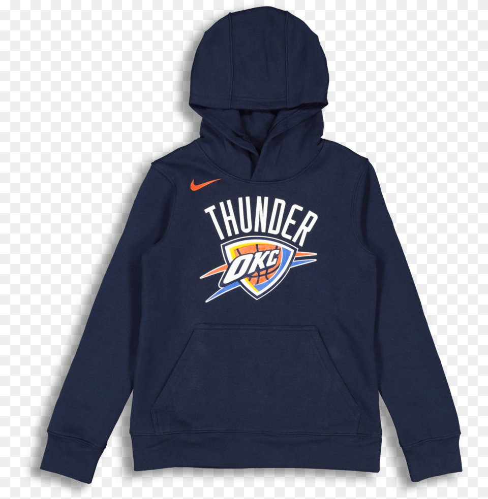 Oklahoma City Thunder Logo Oklahoma City Thunder, Clothing, Hoodie, Knitwear, Sweater Png Image