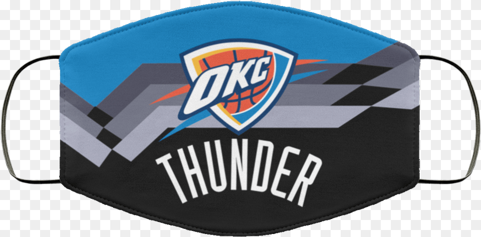 Oklahoma City Thunder Nba Face Mask Oklahoma City Thunder, Baseball Cap, Cap, Clothing, Hat Png Image