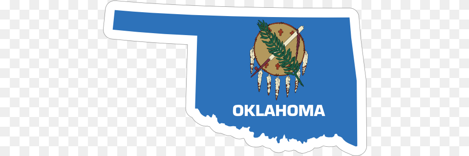 Oklahoma Flag State Sticker Oklahoma Flag, People, Person, Text Free Png