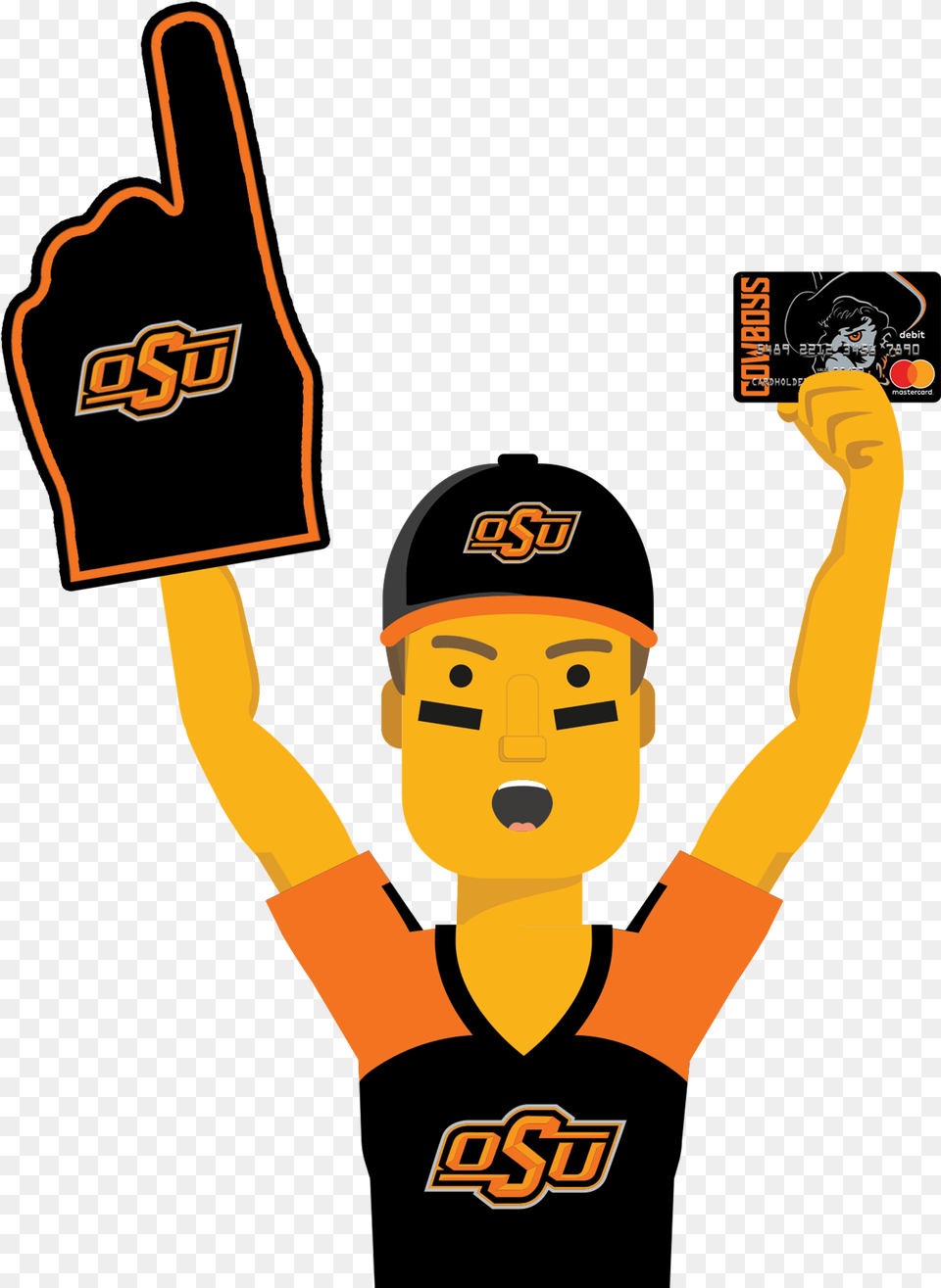 Oklahoma State Ultimate Fan With The Oklahoma State Florida State Seminoles Football, Baseball Cap, Cap, Clothing, Hat Free Png Download