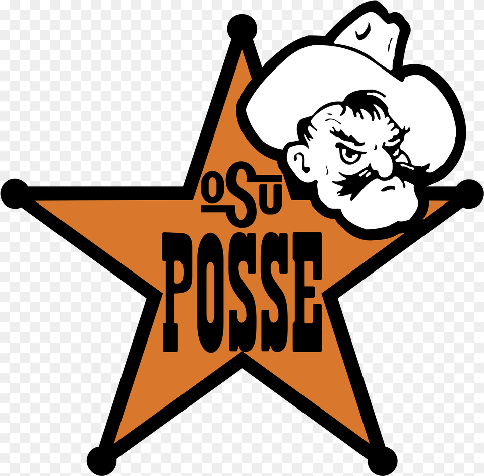 Oklahoma State University Posse Star, Star Symbol, Symbol, Face, Head Free Png Download