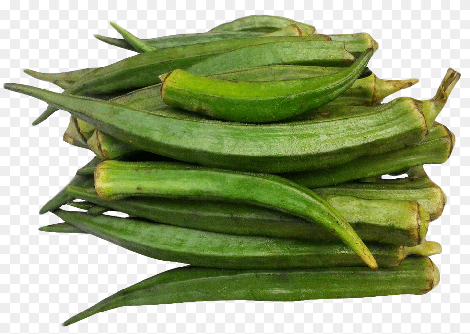 Okra, Food, Plant, Produce, Vegetable Free Transparent Png