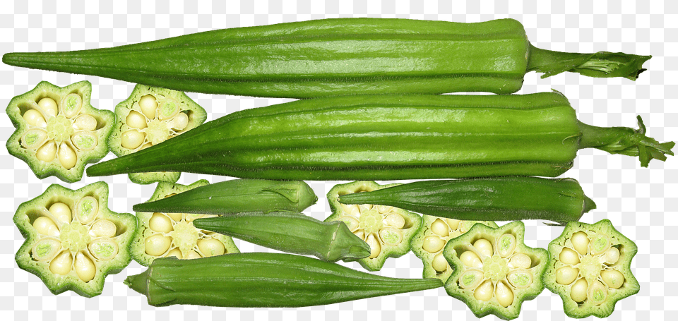 Okra Food, Plant, Produce, Vegetable Free Png