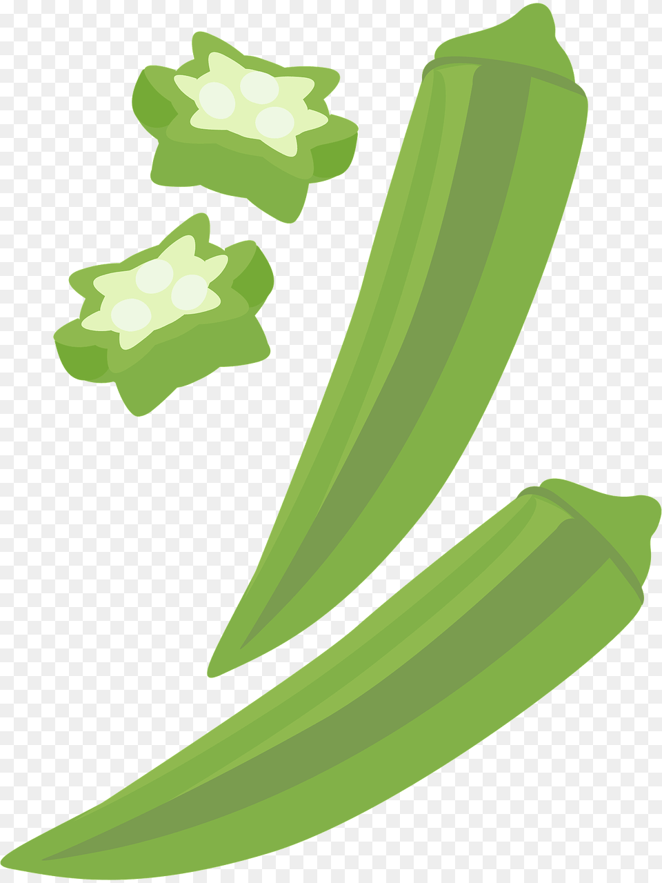 Okra Clipart, Food, Produce, Plant, Vegetable Free Png