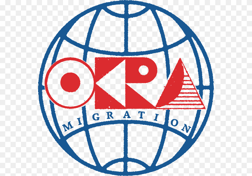 Okra Migration Globe Rgb Transparent Vast Clothing, Sphere, Logo, Ammunition, Grenade Png Image