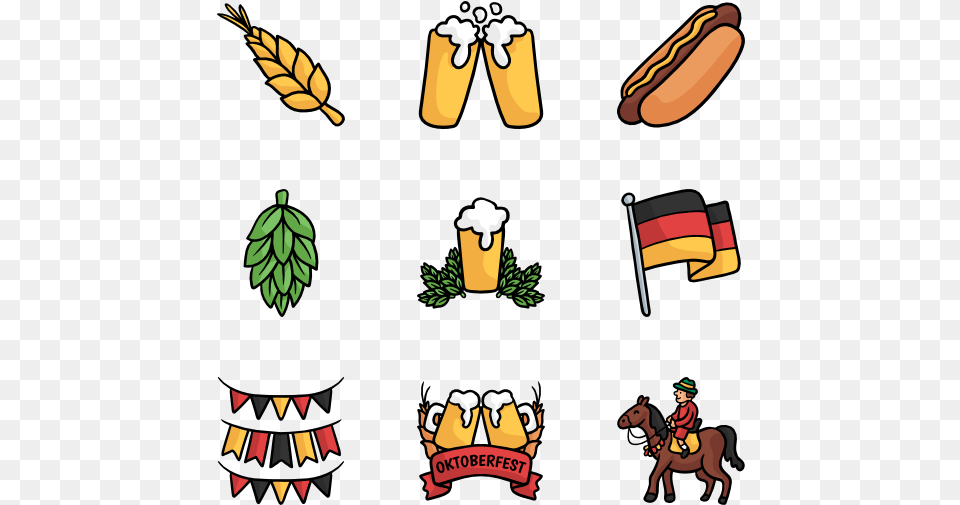 Oktoberfest 50 Icons Oktoberfest Celebration Shirt German Beer Festival, Person, Food, Animal, Horse Free Png