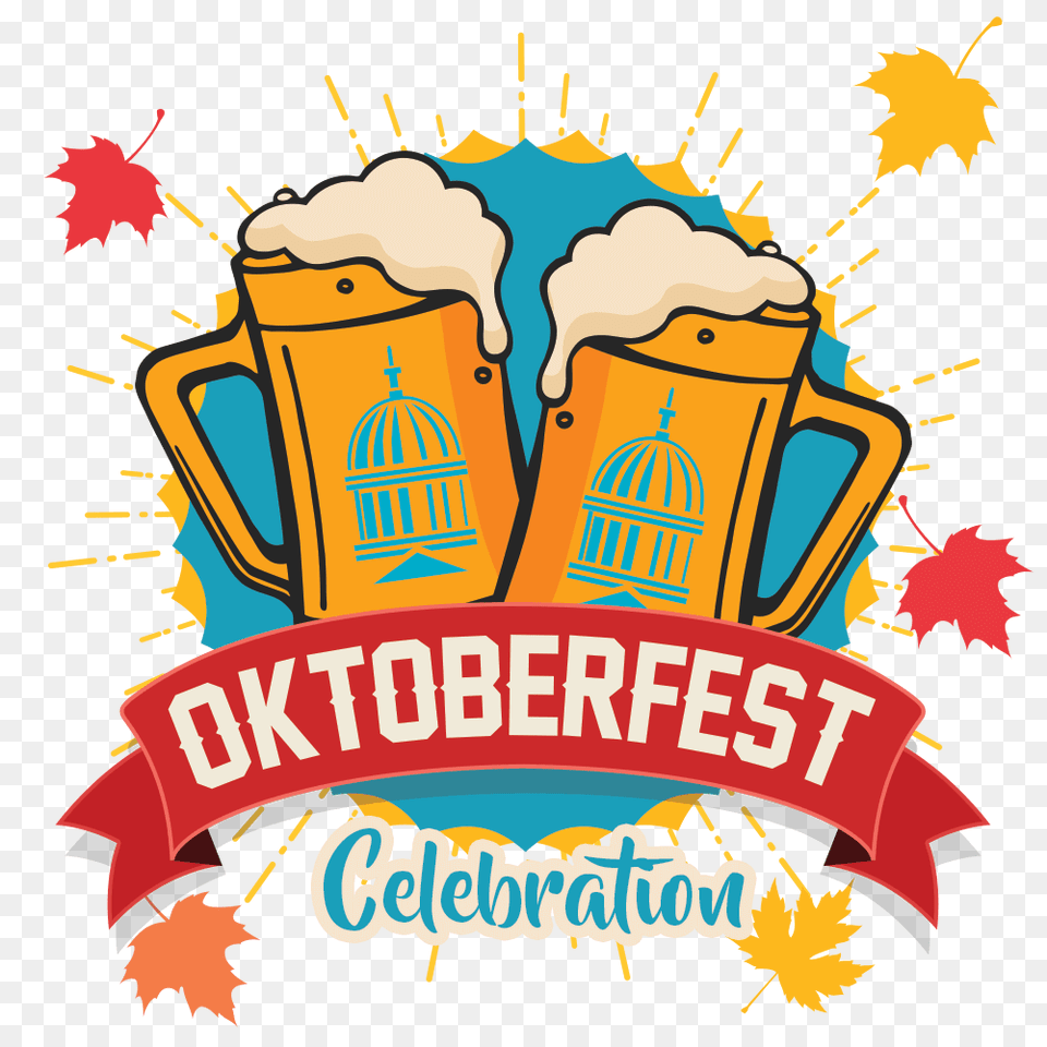 Oktoberfest Banner Clip Art Free, Advertisement, Poster, Cup, Dessert Png Image