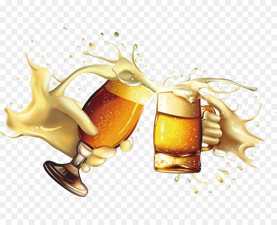 Oktoberfest Beer Drink Ice Free Hq Clipart Chopp, Alcohol, Beverage, Glass, Lager Png Image