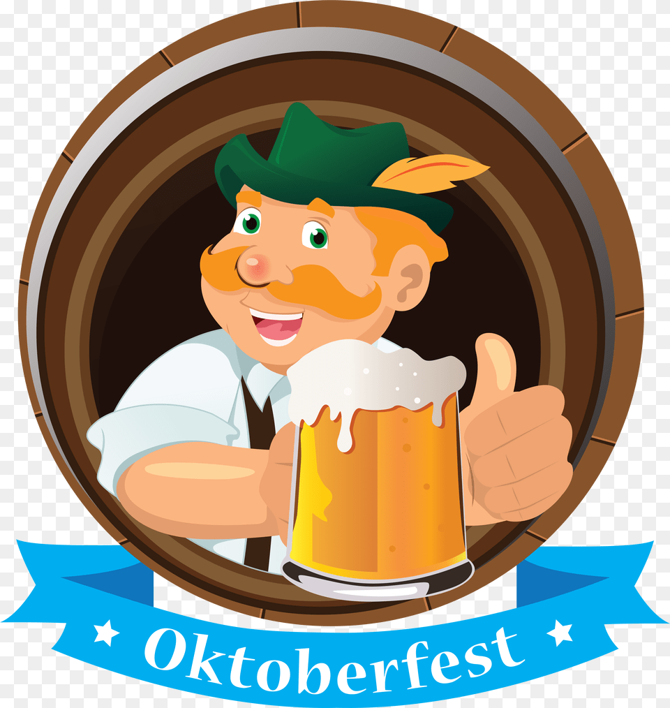 Oktoberfest Man Beer, Alcohol, Beverage, Cup, Lager Png
