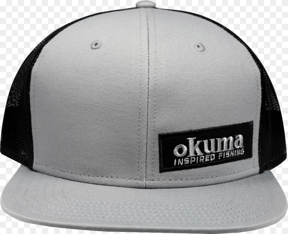 Okuma Mesh Back Flat Bill Greydata Large Image Cdn Baseball Cap, T-shirt, Clothing, Shirt, Boy Free Png Download