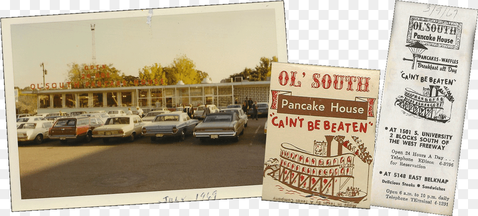 Ol South Pancake House Old, Advertisement, Poster, Car, Transportation Png Image