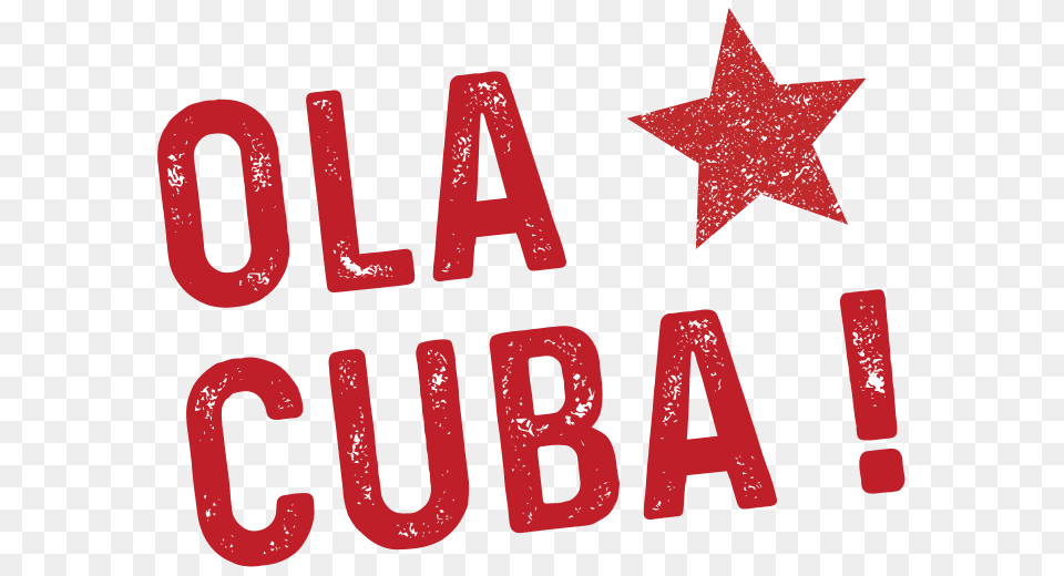 Ola Cuba, Symbol, Text, Star Symbol, Logo Free Transparent Png