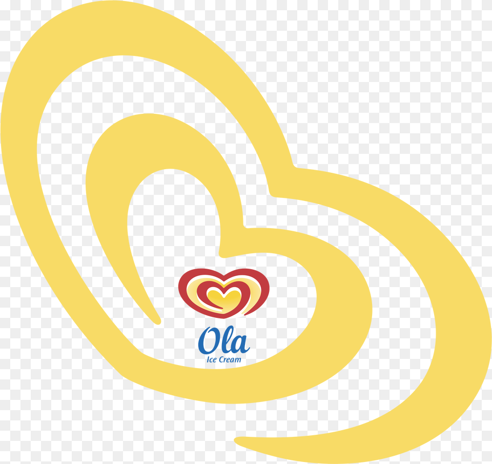 Ola Ice Cream Logo Transparent U0026 Svg Vector Freebie Supply Heart, Symbol, Text, Number Png Image