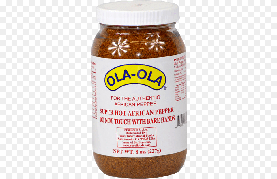 Ola Ola Super Hot African Pepper 8 Ozdata Rimg Grated Cheese, Food, Mustard, Bottle, Shaker Png