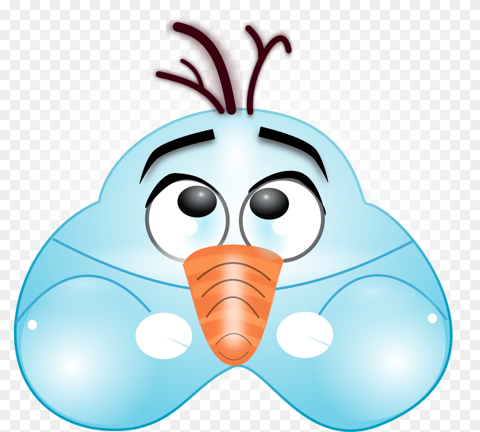 Olaf Clipart Head Mascara De Olaf Frozen Para Imprimir, Carrot, Food, Plant, Produce Free Png Download