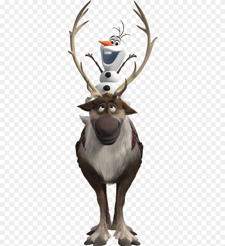 Olaf Cliparts Sven Olaf Frozen, Animal, Deer, Mammal, Wildlife Free Png Download