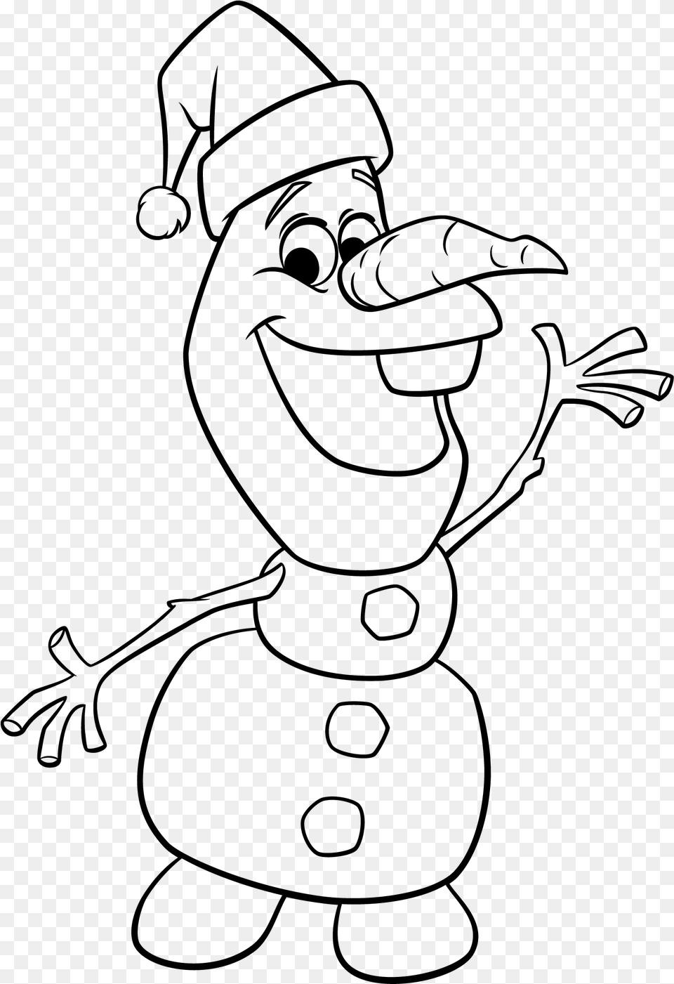 Olaf Coloring Pages, Gray Free Png