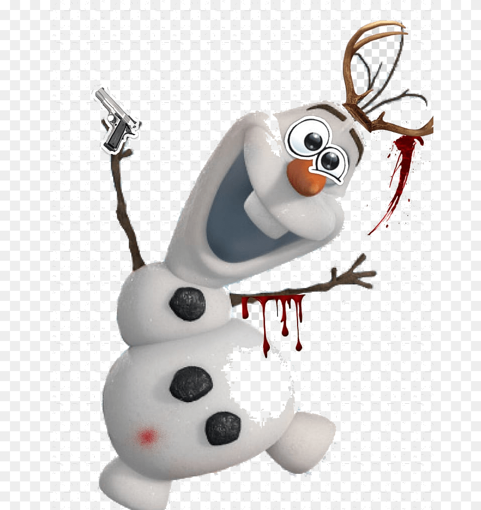 Olaf Elsa Kristoff Character Anna Transparent Background Olaf, Nature, Outdoors, Winter, Gun Png Image