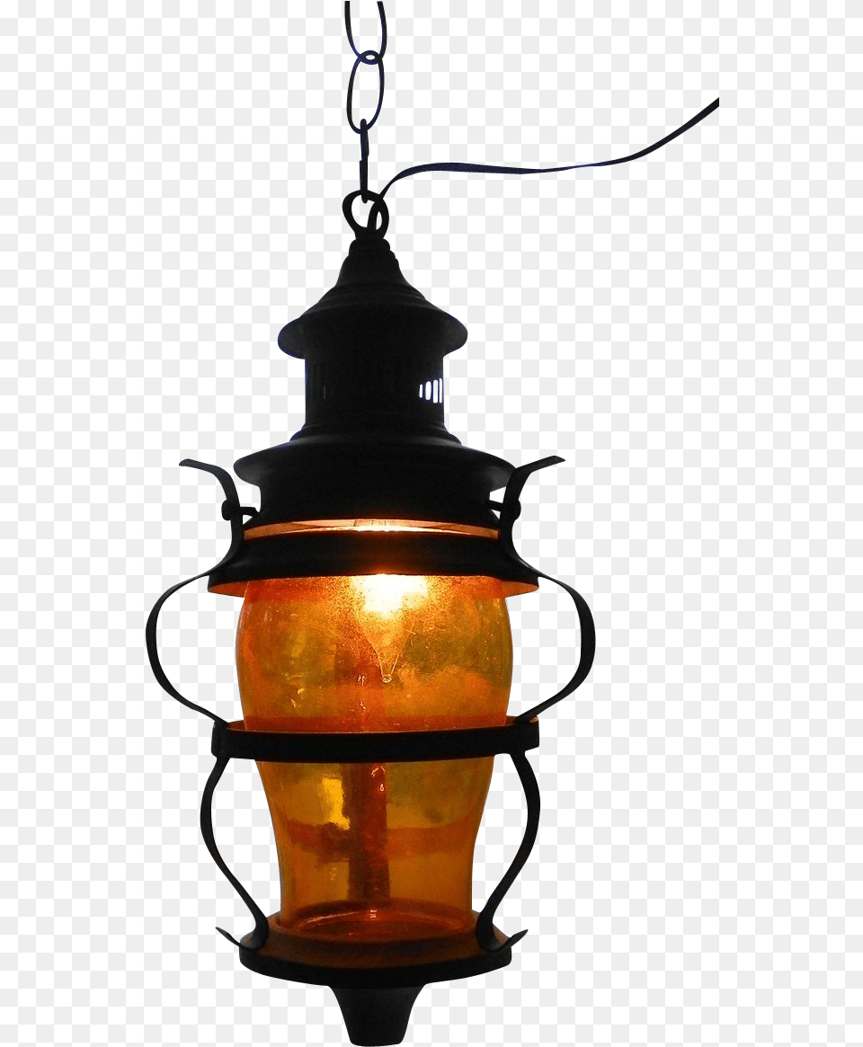 Old Amber Glass Copper Hanging Lamp Old Amber Glass Copper Lamp Images Hd, Lampshade, Lantern Png Image