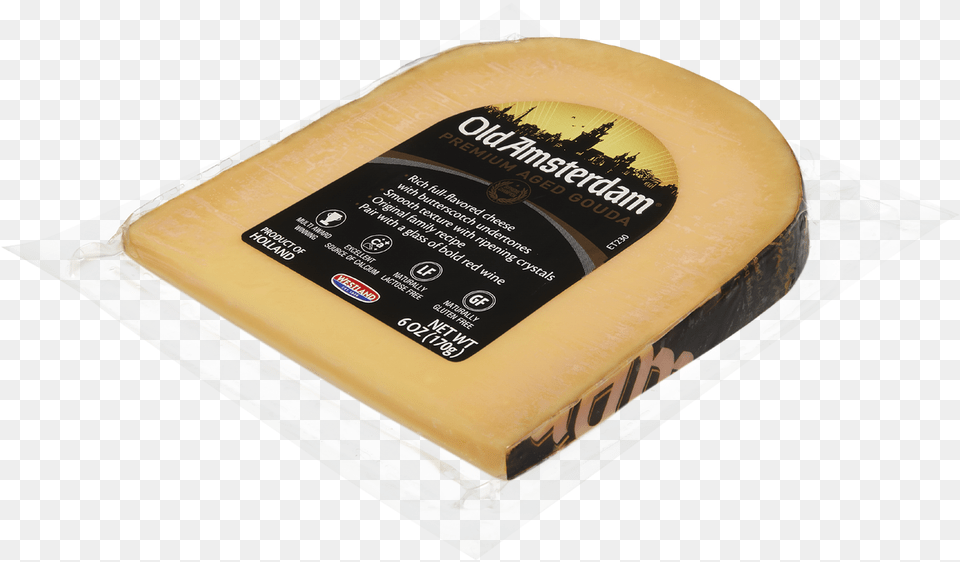 Old Amsterdam Aged Gouda Wedge Parmigiano Reggiano, Cheese, Food Png Image