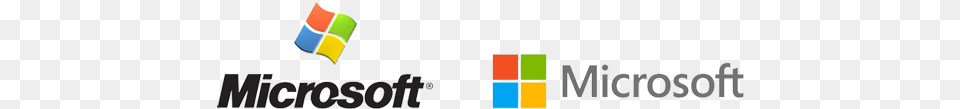 Old And New Microsoft Logo Copyright Of Companies Png