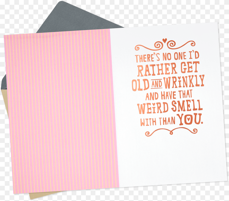 Old And Wrinkly Funny Anniversary Card Paper, Book, Publication, Advertisement, Poster Png Image