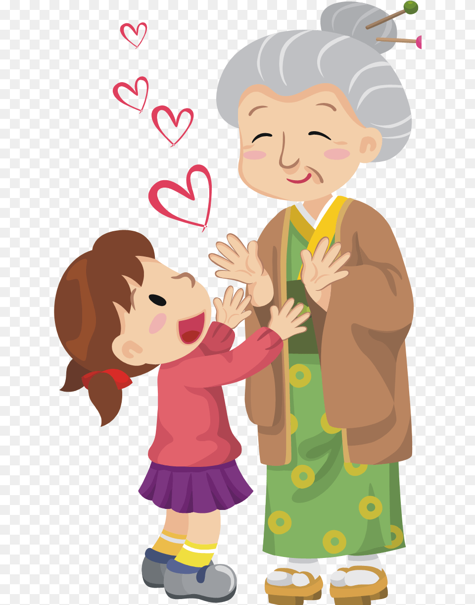 Old And Young People Happy Anniversary Wishes To Grandparents, Baby, Person, Face, Head Free Png Download