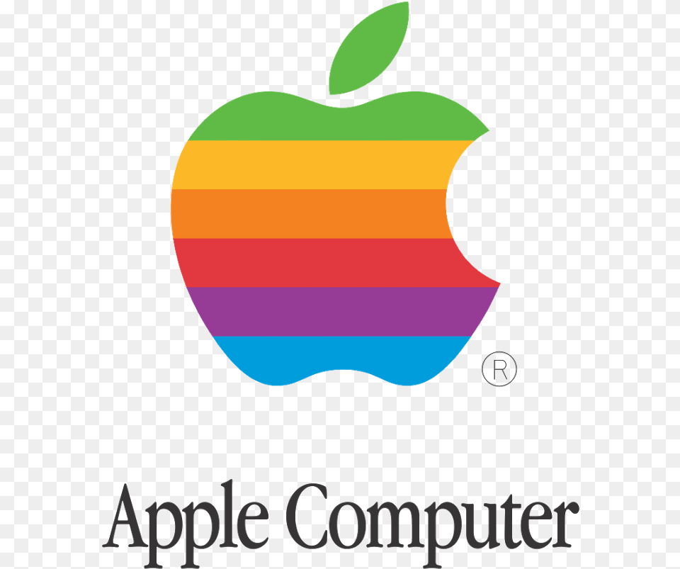 Old Apple Computer Logo Apple Computer Logo, Food, Fruit, Plant, Produce Free Png
